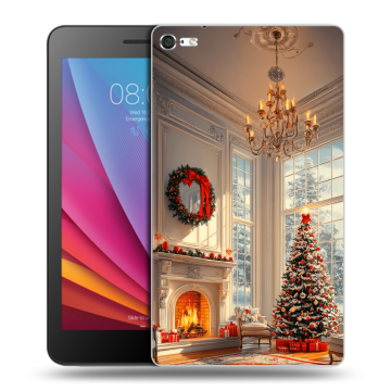 Силиконовый чехол на Huawei MediaPad T2 7.0 Pro с принтом Новый год
