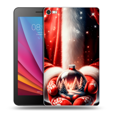 Силиконовый чехол на Huawei MediaPad T2 7.0 Pro с принтом Новый год