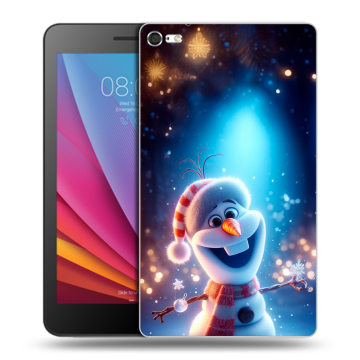 Силиконовый чехол на Huawei MediaPad T2 7.0 Pro с принтом Новый год