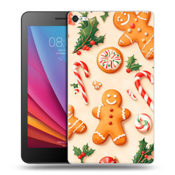 Силиконовый чехол на Huawei MediaPad T2 7.0 Pro с принтом Новый год