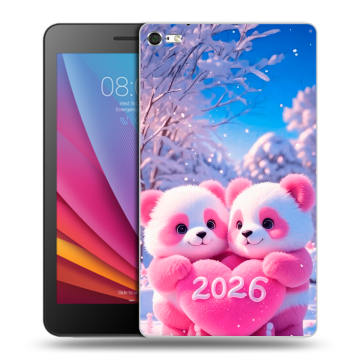 Силиконовый чехол на Huawei MediaPad T2 7.0 Pro с принтом Новый год