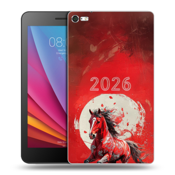 Силиконовый чехол на Huawei MediaPad T2 7.0 Pro с принтом Новый год
