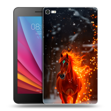 Силиконовый чехол на Huawei MediaPad T2 7.0 Pro с принтом Новый год