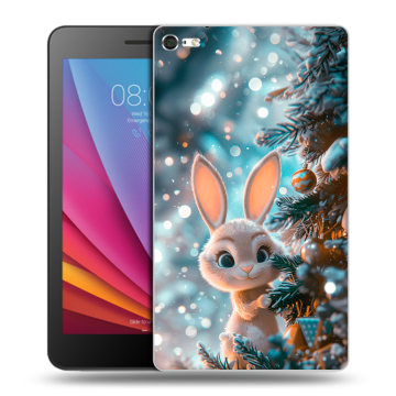 Силиконовый чехол на Huawei MediaPad T2 7.0 Pro с принтом Новый год