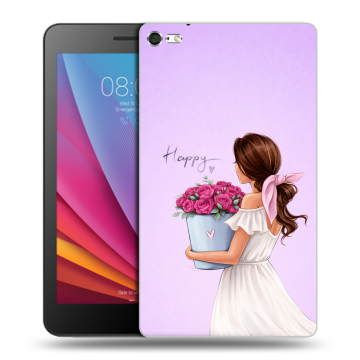 Силиконовый чехол на Huawei MediaPad T2 7.0 Pro с принтом женский