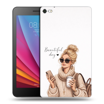 Силиконовый чехол на Huawei MediaPad T2 7.0 Pro с принтом женский Силиконовый чехол на Huawei MediaPad T2 7.0 Pro с принтом женский