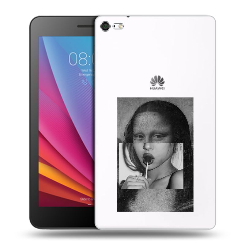 Силиконовый чехол на Huawei MediaPad T2 7.0 Pro с принтом Мона Лиза Силиконовый чехол на Huawei MediaPad T2 7.0 Pro с принтом Мона Лиза