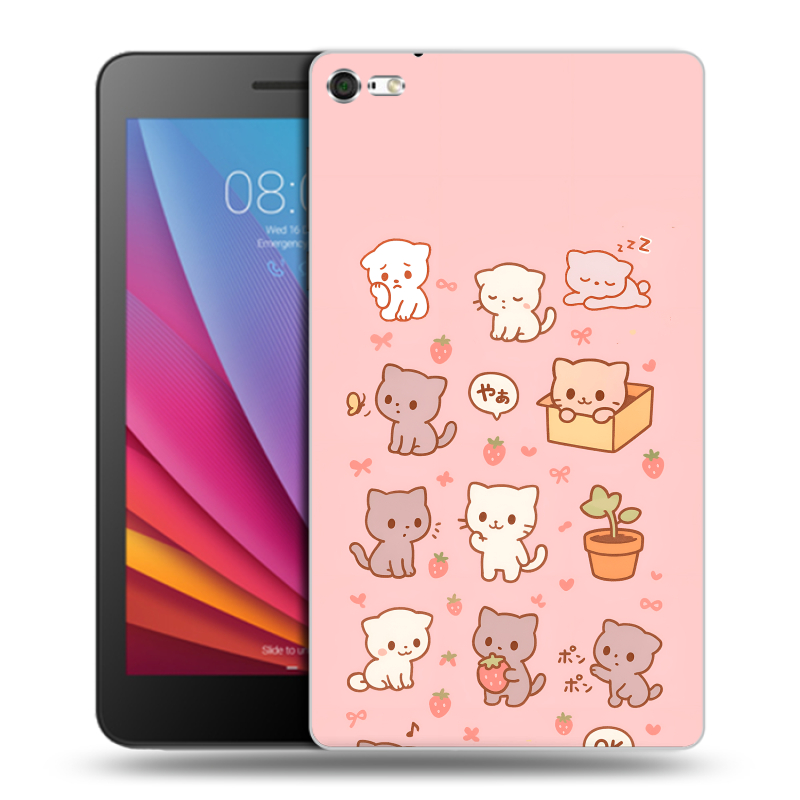 Силиконовый чехол на Huawei MediaPad T2 7.0 Pro с принтом Hello Kitty Хелоу Кити Силиконовый чехол на Huawei MediaPad T2 7.0 Pro с принтом Hello Kitty Хелоу Кити