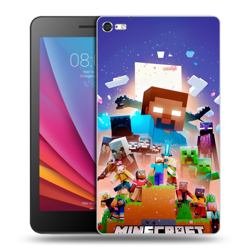 Силиконовый чехол на планшета Huawei MediaPad T2 7.0 Pro с принтом Майнкрафт Minecraft Силиконовый чехол на планшета Huawei MediaPad T2 7.0 Pro с принтом Майнкрафт Minecraft