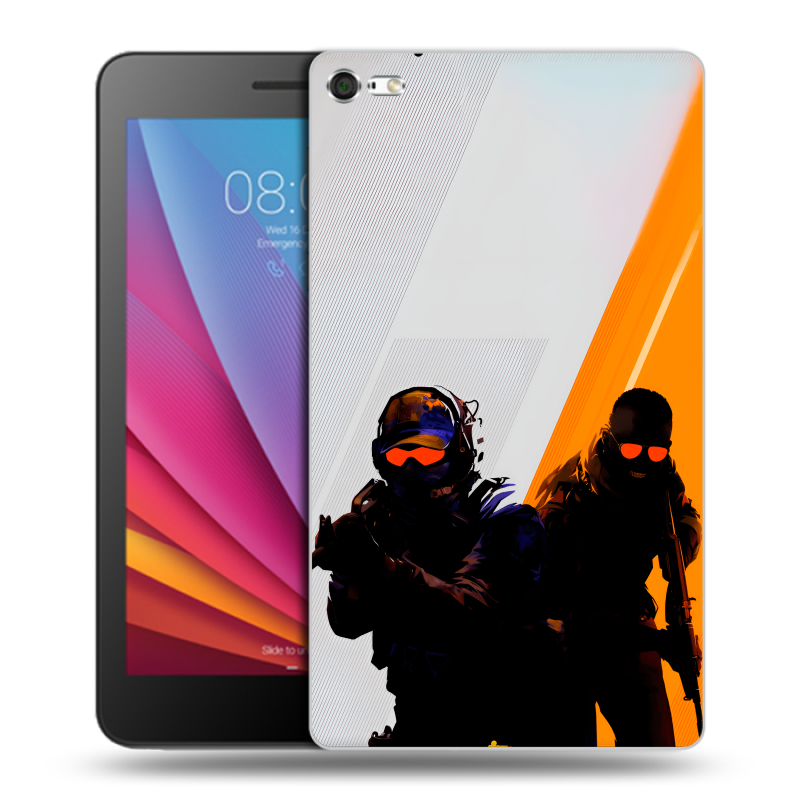 Силиконовый чехол на планшета Huawei MediaPad T2 7.0 Pro с принтом Контер страйк Counter strike Силиконовый чехол на планшета Huawei MediaPad T2 7.0 Pro с принтом Контер страйк Counter strike