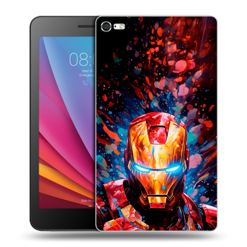 Силиконовый чехол на Huawei MediaPad T2 7.0 Pro с принтом Железный человек Ironman Силиконовый чехол на Huawei MediaPad T2 7.0 Pro с принтом Железный человек Ironman