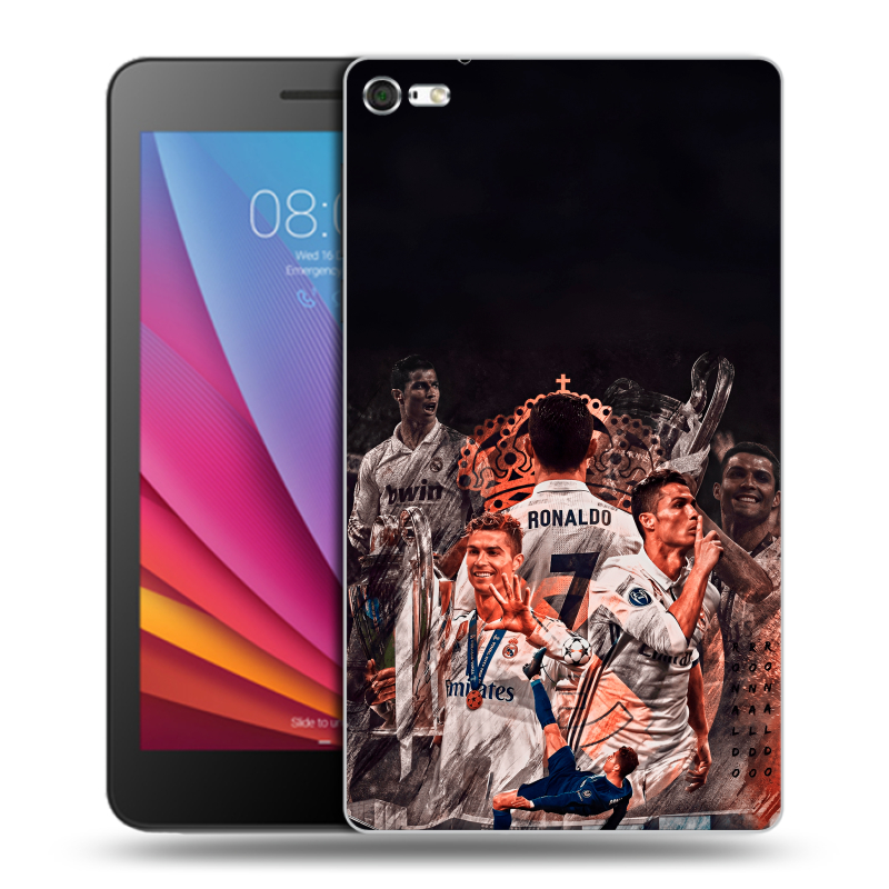 Силиконовый чехол на планшета Huawei MediaPad T2 7.0 Pro с принтом Реал Роналдо Real Ronaldo Силиконовый чехол на планшета Huawei MediaPad T2 7.0 Pro с принтом Реал Роналдо Real Ronaldo