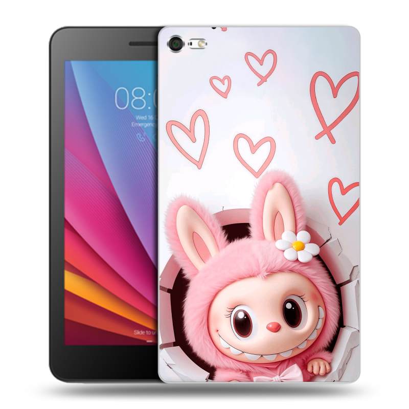 Силиконовый чехол на Huawei MediaPad T2 7.0 Pro с принтом Labubu Лабубу Силиконовый чехол на Huawei MediaPad T2 7.0 Pro с принтом Labubu Лабубу