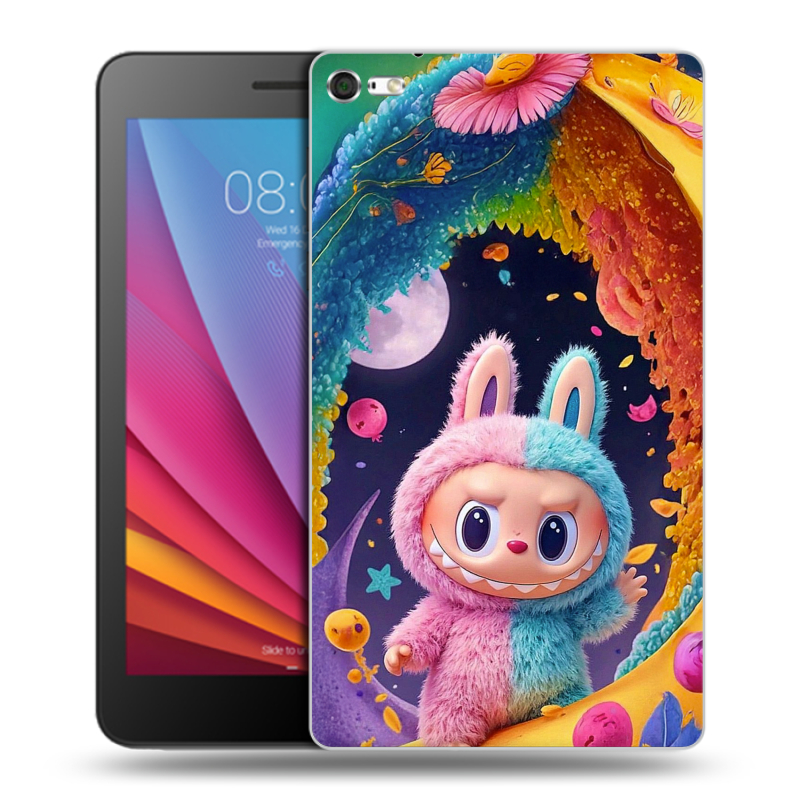Силиконовый чехол на Huawei MediaPad T2 7.0 Pro с принтом Labubu Лабубу Силиконовый чехол на Huawei MediaPad T2 7.0 Pro с принтом Labubu Лабубу