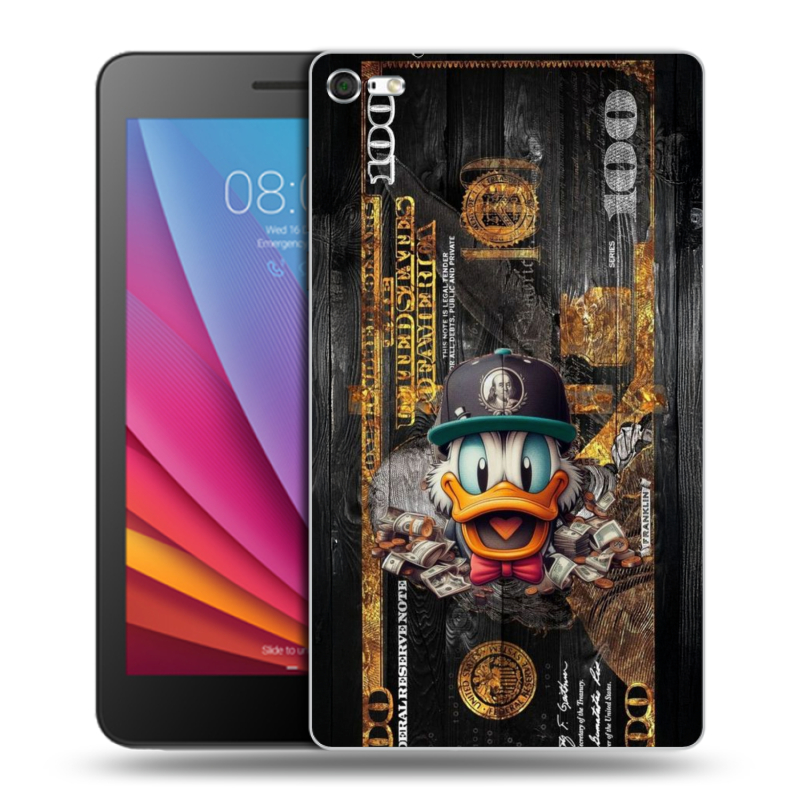 Силиконовый чехол на планшета Huawei MediaPad T2 7.0 Pro с принтом Дональд Дак Доллар Силиконовый чехол на планшета Huawei MediaPad T2 7.0 Pro с принтом Дональд Дак Доллар