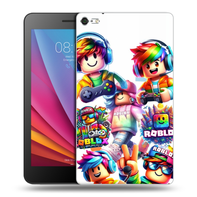 Силиконовый чехол на планшета Huawei MediaPad T2 7.0 Pro с принтом Roblox Роблокс Силиконовый чехол на планшета Huawei MediaPad T2 7.0 Pro с принтом Roblox Роблокс