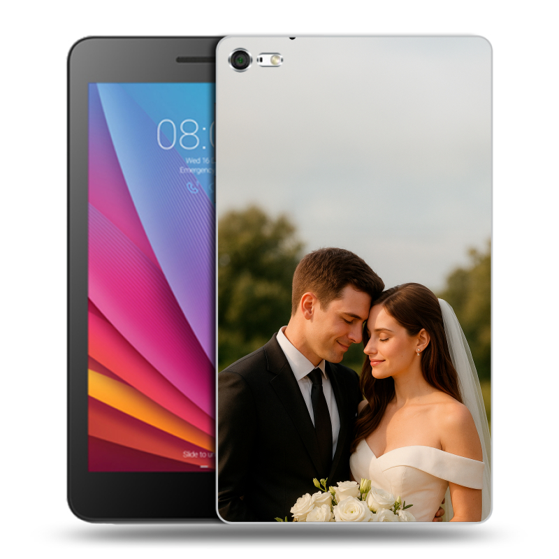 Силиконовый чехол на планшета Huawei MediaPad T2 7.0 Pro с принтом со своим фото Силиконовый чехол на планшета Huawei MediaPad T2 7.0 Pro с принтом со своим фото