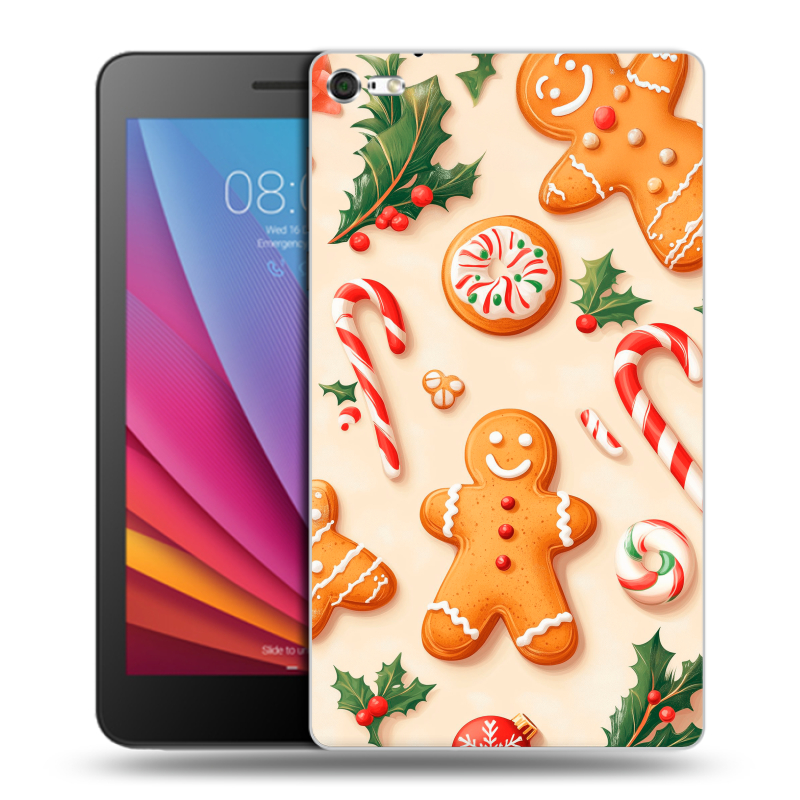 Силиконовый чехол на планшета Huawei MediaPad T2 7.0 Pro с принтом Новый год Силиконовый чехол на планшета Huawei MediaPad T2 7.0 Pro с принтом Новый год