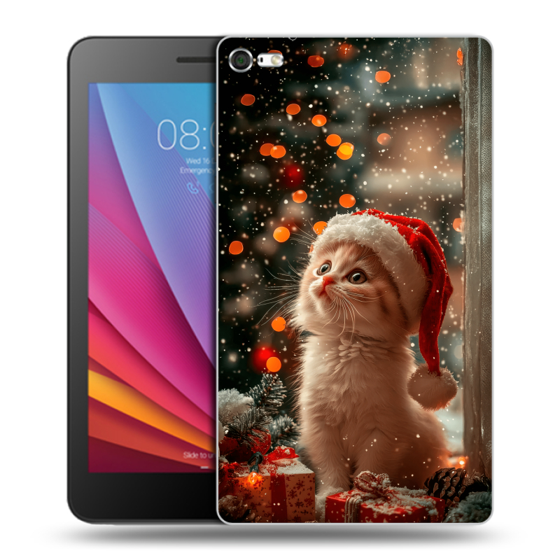 Силиконовый чехол на Huawei MediaPad T2 7.0 Pro с принтом Новый год Силиконовый чехол на Huawei MediaPad T2 7.0 Pro с принтом Новый год