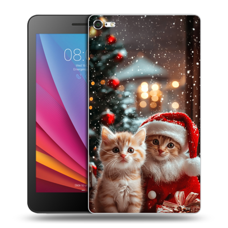 Силиконовый чехол на планшета Huawei MediaPad T2 7.0 Pro с принтом Новый год Силиконовый чехол на планшета Huawei MediaPad T2 7.0 Pro с принтом Новый год