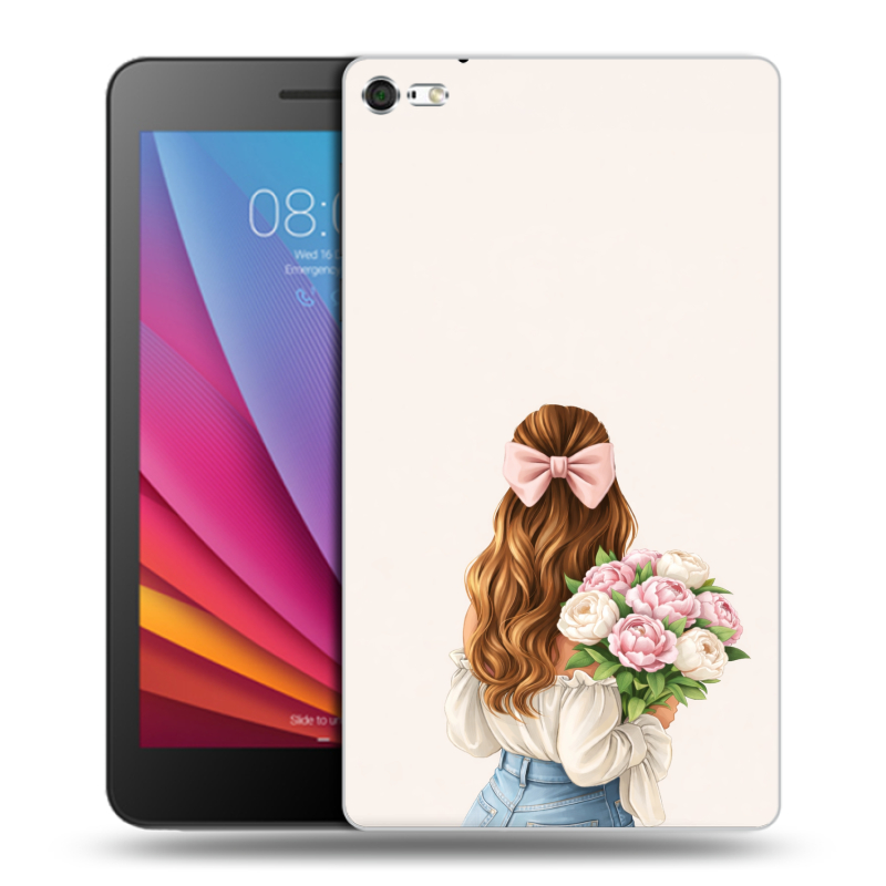 Силиконовый чехол на Huawei MediaPad T2 7.0 Pro с принтом женский Силиконовый чехол на Huawei MediaPad T2 7.0 Pro с принтом женский