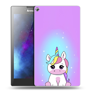 Силиконовый чехол на планшета Lenovo Tab 2 A7-20 с принтом Единорог Силиконовый чехол на планшета Lenovo Tab 2 A7-20 с принтом Единорог