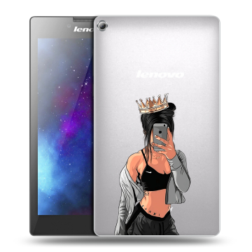 Силиконовый чехол на планшета Lenovo Tab 2 A7-20 с принтом Женские принты Силиконовый чехол на планшета Lenovo Tab 2 A7-20 с принтом Женские принты