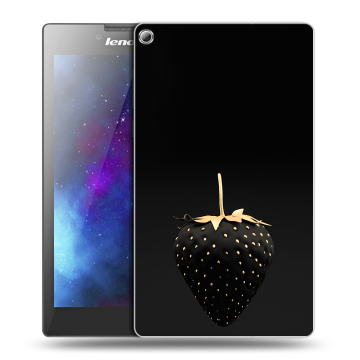 Силиконовый чехол на планшета Lenovo Tab 2 A7-20 с принтом Черная клубника Силиконовый чехол на планшета Lenovo Tab 2 A7-20 с принтом Черная клубника