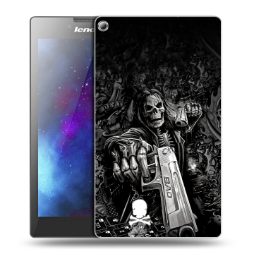 Силиконовый чехол на планшета Lenovo Tab 2 A7-20 с принтом Скелет Силиконовый чехол на планшета Lenovo Tab 2 A7-20 с принтом Скелет