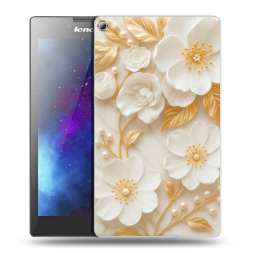 Силиконовый чехол на Lenovo Tab 2 A7-20 с принтом Цветы