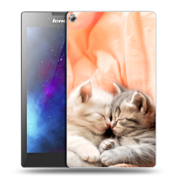 Силиконовый чехол на Lenovo Tab 2 A7-20 с принтом Котята