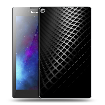 Силиконовый чехол на Lenovo Tab 2 A7-20 с принтом Текстура металла