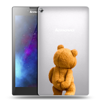 Силиконовый чехол на Lenovo Tab 2 A7-20 с принтом Медведь