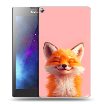 Силиконовый чехол на Lenovo Tab 2 A7-20 с принтом милая лиса