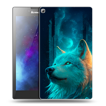 Силиконовый чехол на Lenovo Tab 2 A7-20 с принтом бабочки саккура