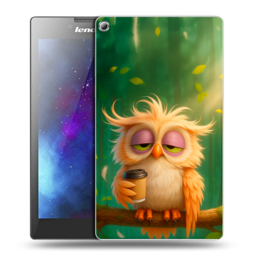 Силиконовый чехол на Lenovo Tab 2 A7-20 с принтом сова