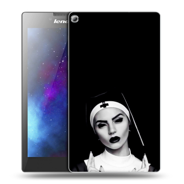 Силиконовый чехол на Lenovo Tab 2 A7-20 с принтом монашка