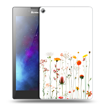 Силиконовый чехол на Lenovo Tab 2 A7-20 с принтом цветы