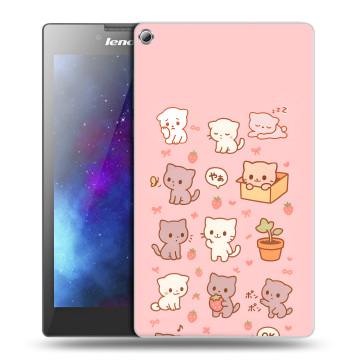 Силиконовый чехол на Lenovo Tab 2 A7-20 с принтом Hello Kitty Хелоу Кити