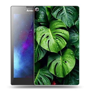 Силиконовый чехол на Lenovo Tab 2 A7-20 с принтом Листья