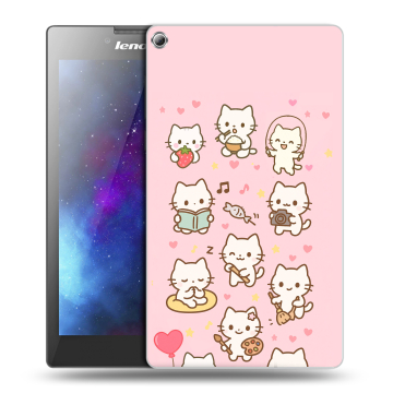 Силиконовый чехол на Lenovo Tab 2 A7-20 с принтом Hello Kitty Хелоу Кити