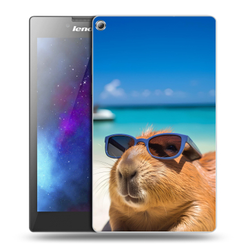 Силиконовый чехол на Lenovo Tab 2 A7-20 с принтом Капибара