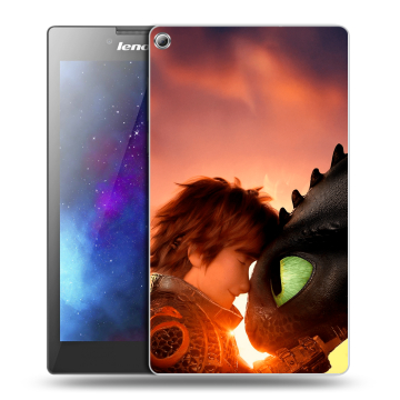 Силиконовый чехол на Lenovo Tab 2 A7-20 с принтом Как приручить дракона