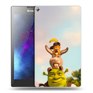 Силиконовый чехол на Lenovo Tab 2 A7-20 с принтом Шрек Shrek