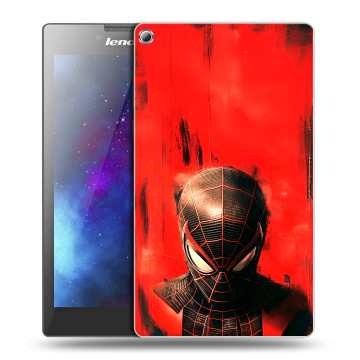 Силиконовый чехол на Lenovo Tab 2 A7-20 с принтом человек паук spiderman