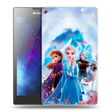 Силиконовый чехол на Lenovo Tab 2 A7-20 с принтом Холодное сердце Frozen