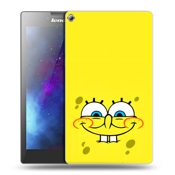 Силиконовый чехол на Lenovo Tab 2 A7-20 с принтом спанчбоб спанч боб