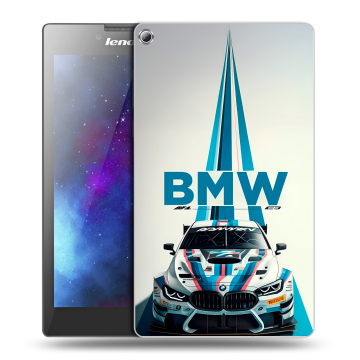 Силиконовый чехол на Lenovo Tab 2 A7-20 с принтом БМВ BMW