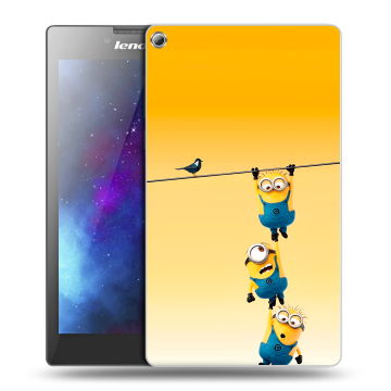 Силиконовый чехол на Lenovo Tab 2 A7-20 с принтом Миньоны