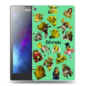 Силиконовый чехол на Lenovo Tab 2 A7-20 с принтом Шрек Shrek